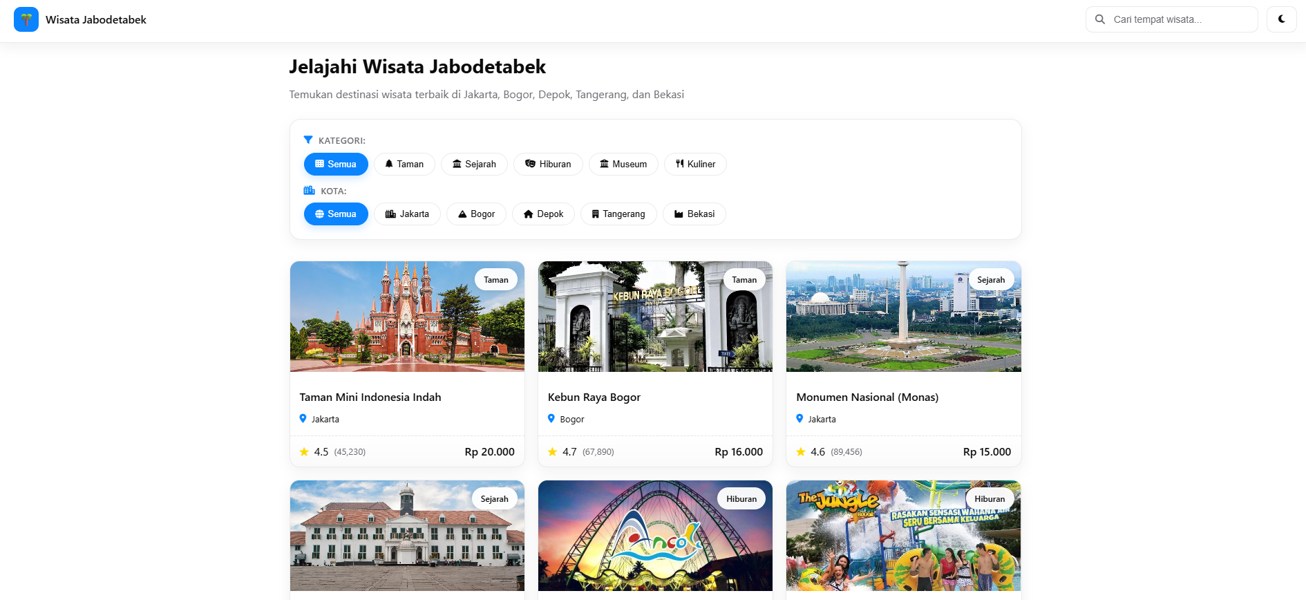 Wisata Jabodetabek - Beranda